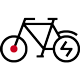 Icon of an e-bike