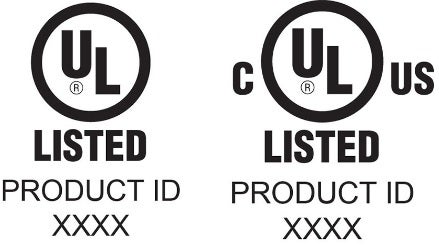 C UL US listing mark