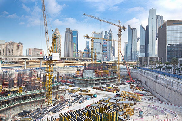 buildings undergoing construction