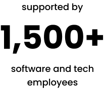 Supported by 1,500+ software and tech employees