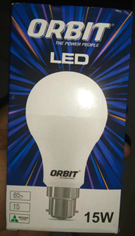 LED lightbulb packaging that contains an unauthorized UL logo