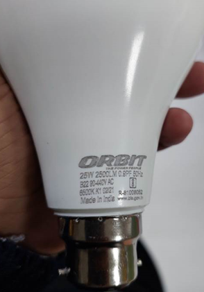 Unauthorized UL logo on Orbit LED lightbulb