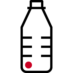 Plastic bottle icon.