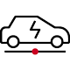 Icon of an electric vehicle