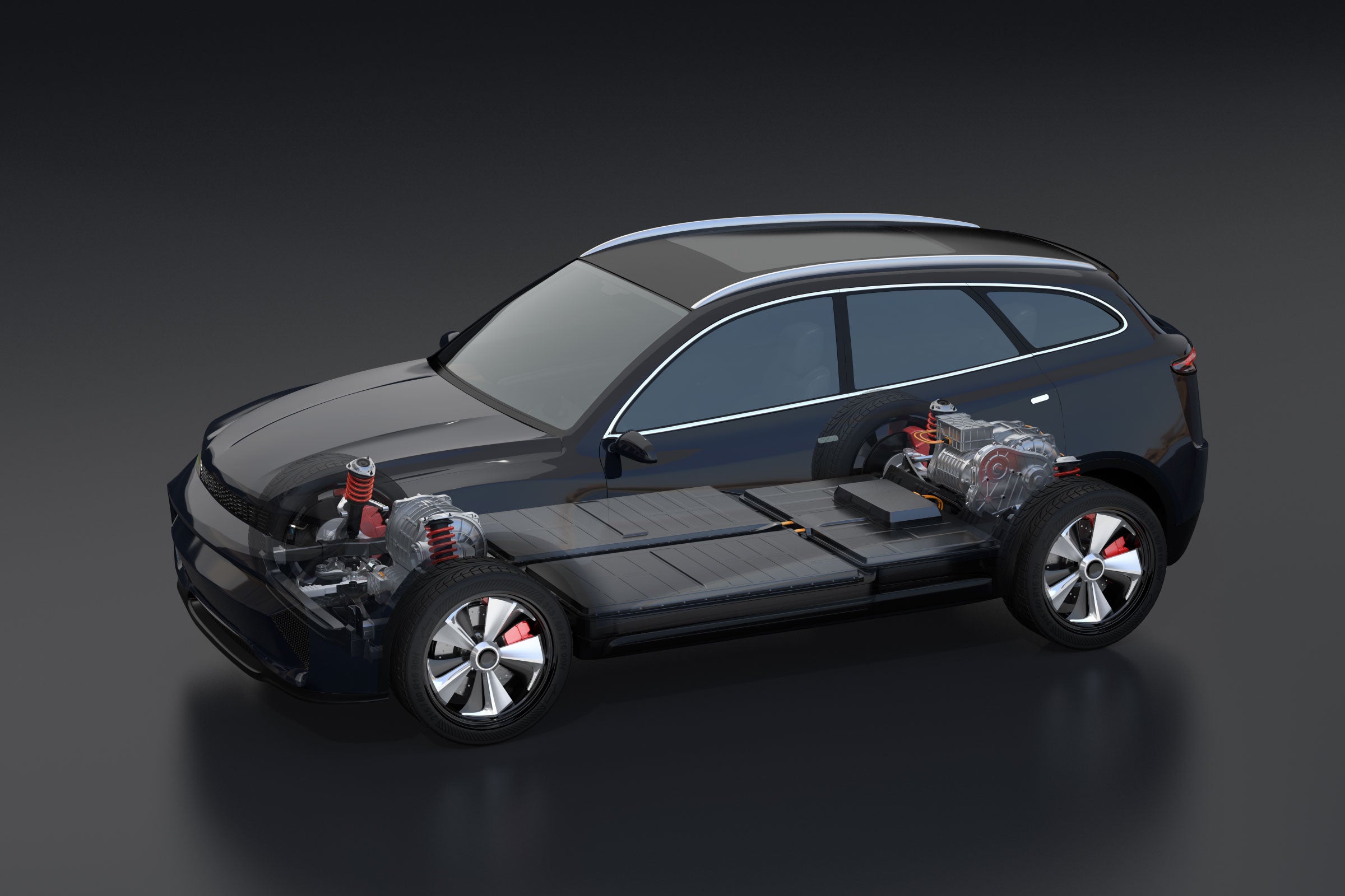 Electric vehicle cut away