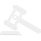 Icon of a gavel
