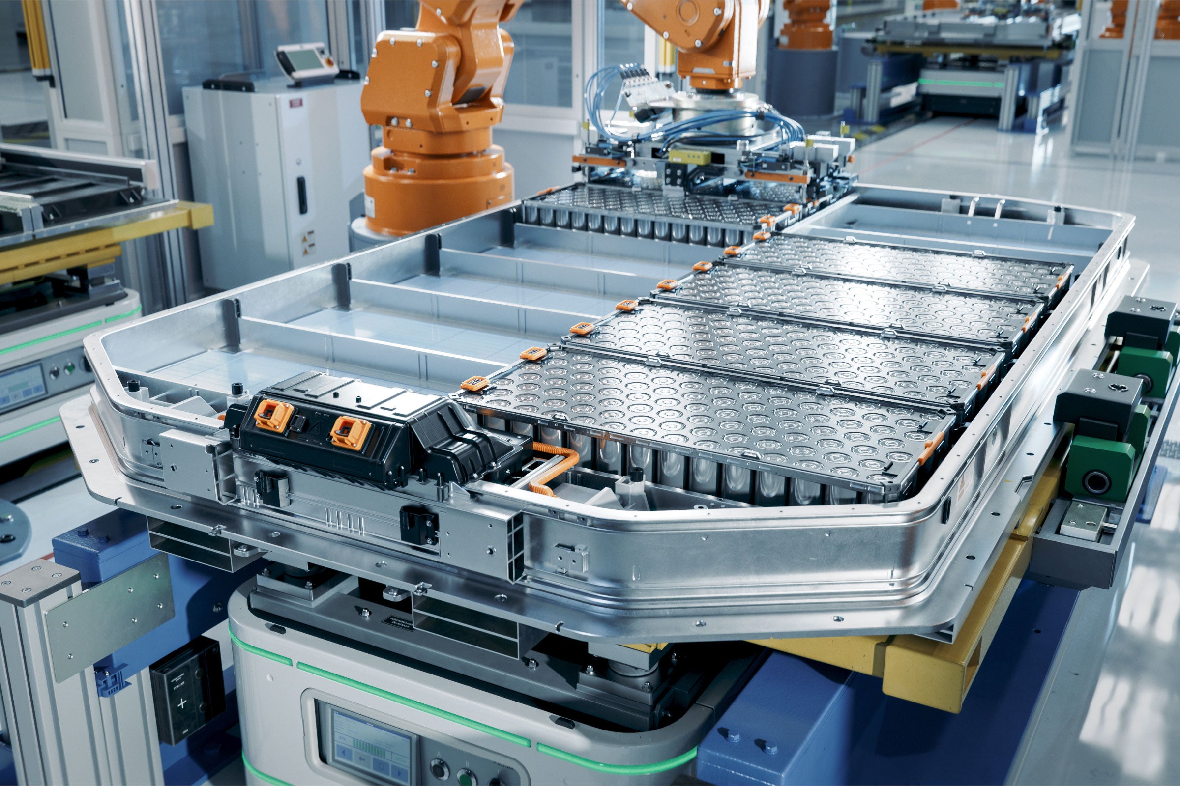 EV battery pack production line