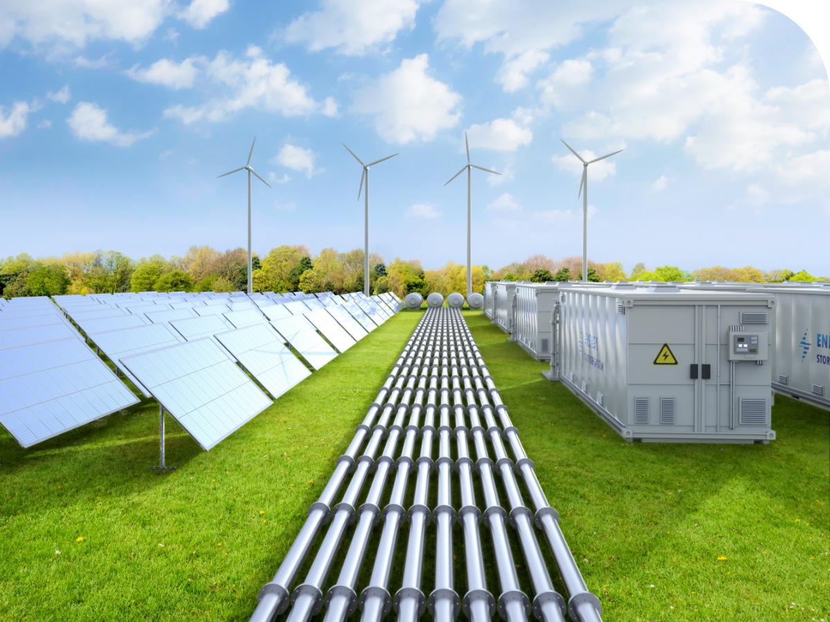solar panels and battery energy storage systems