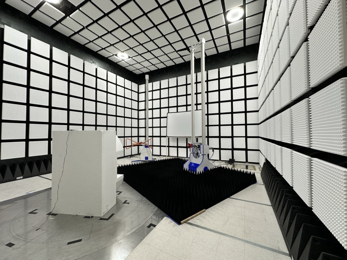 Inside of an EMC chamber at UL Solution's Querétaro, México laboratory