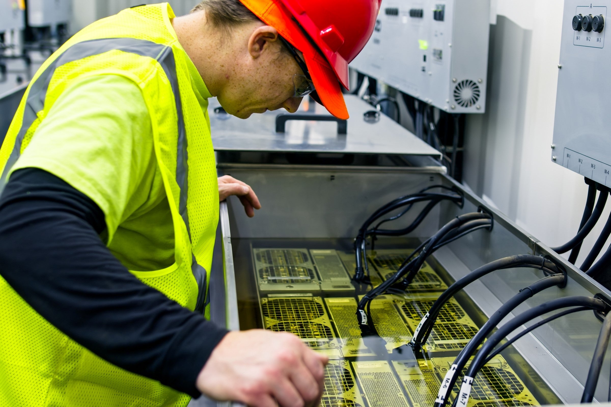 Immersion cooling fluids in a data center.