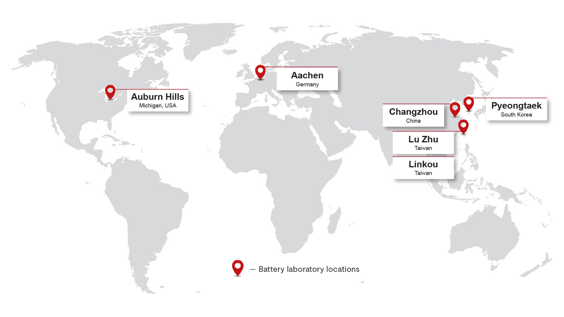 Battery laboratory map