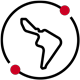 Icon of a globe focused on Latin America