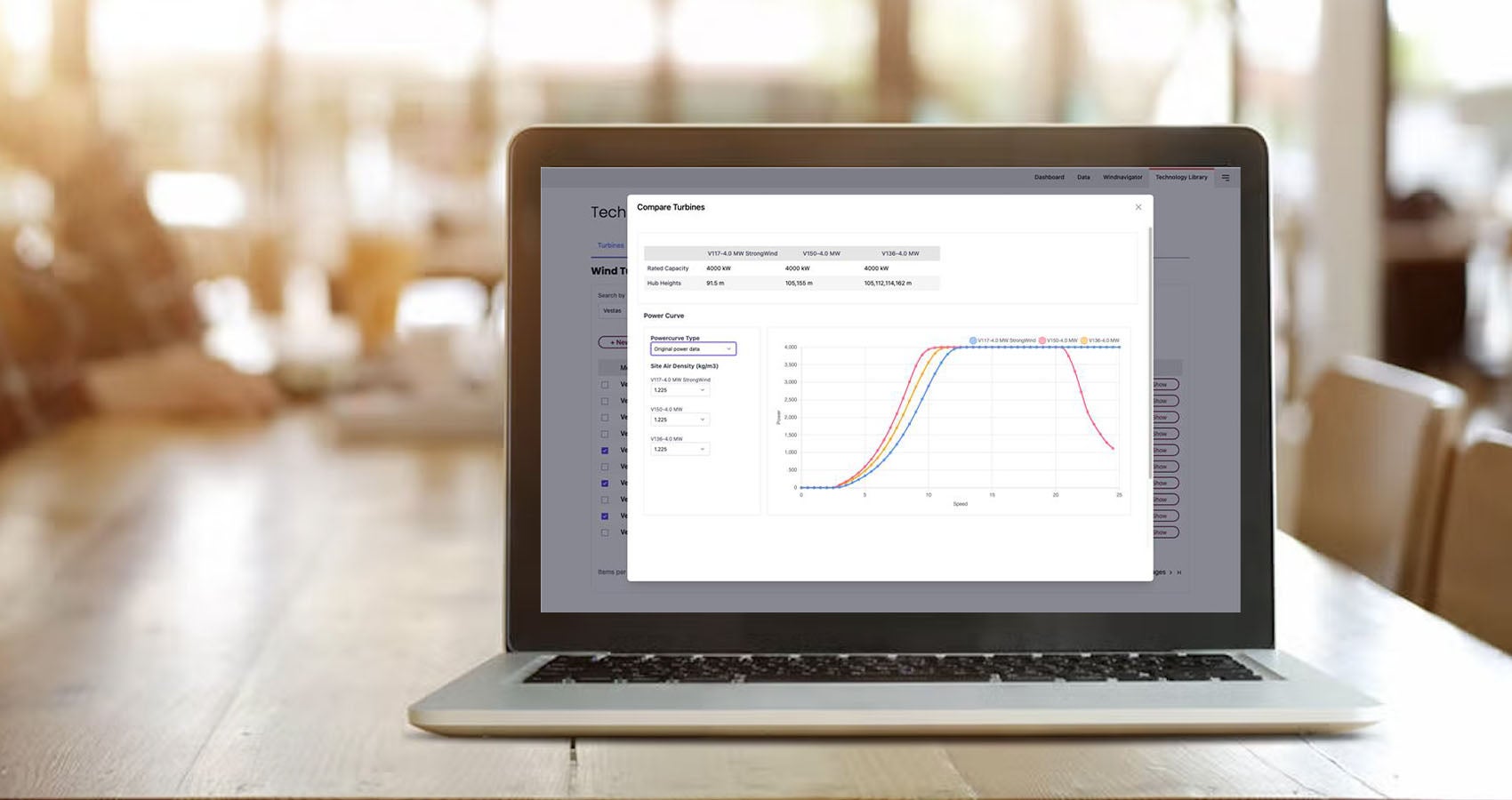 Windnavigator on laptop