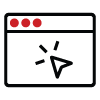 laptop click icon