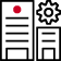 building with gear icon
