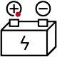 Icon of a car battery