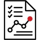 Icon of a checklist in a report