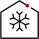 Icon of a cold house