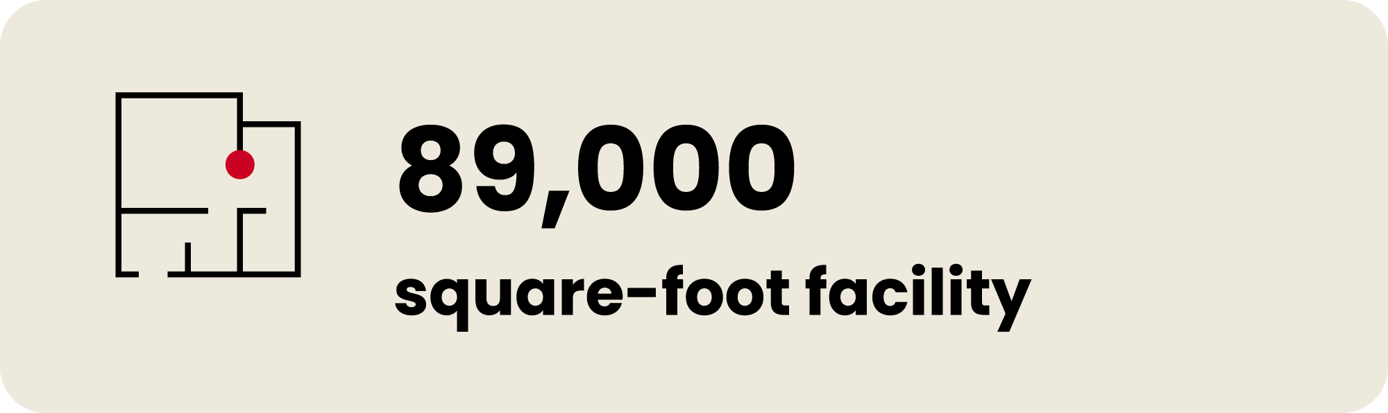 89,000 square-foot facility