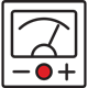 Icon of a voltage meter