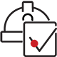 Icon - hardhat and checkbox