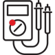 Icon of a voltage meter