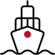 Icon of a ship at sea