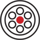 Icon showing a cross-section of a cable