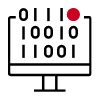icon - monitor with data