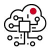 Icon - data in the cloud