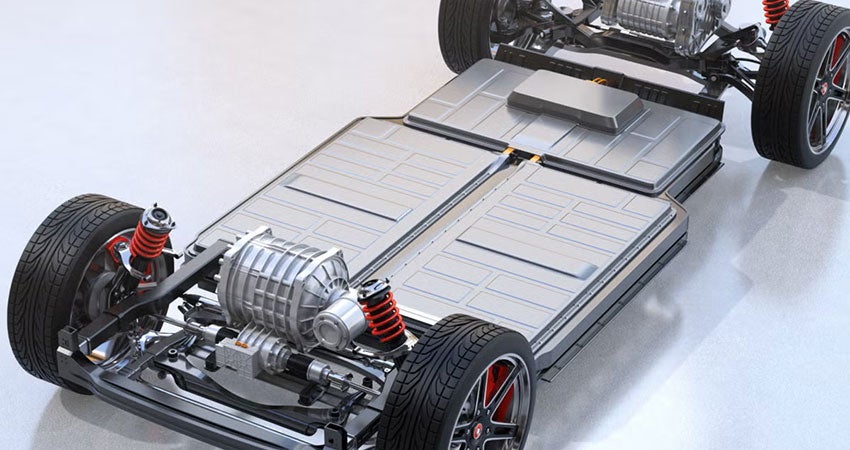 An EV battery