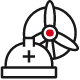 hard hat and windmill icon