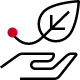 icon - leaf over hand