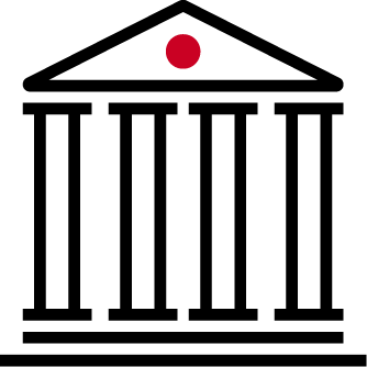 building with columns icon