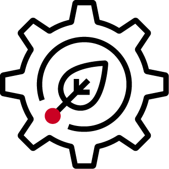 leaf inside gear icon