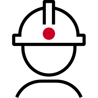 hard hat person icon