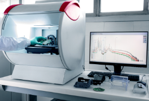 A monitor in a laboratory