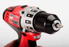 A closeup of a drill