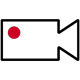 Icon of a video recording device