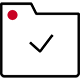 icon - file folder with checkmark