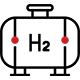 icon - hydrogen storage tank