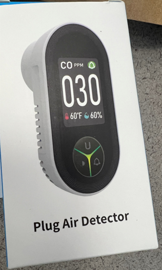 Carbon monoxide detector that bears an unauthorized UL Certification Mark.
