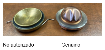 Unauthorized vs. genuine ball assemblies.