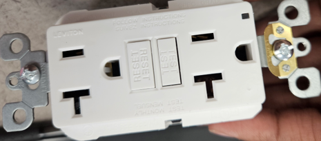 Modified wall outlet.