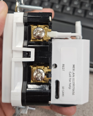 Modified wall outlet.