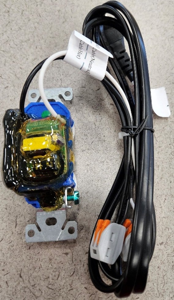 Modified wall outlet.