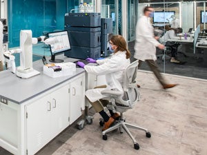 Person working in a laboratory