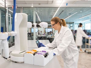 Person working in a laboratory