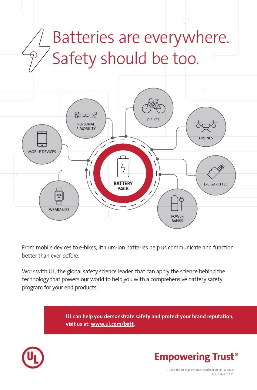 Batteries are everywhere. Safety should be, too.