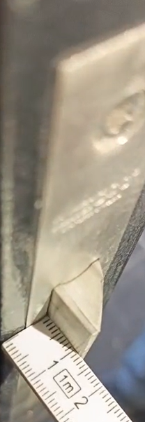 Unauthorized ½-inch (12.7 mm) latch throw